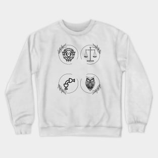 4 Virtues of Stoicism Crewneck Sweatshirt